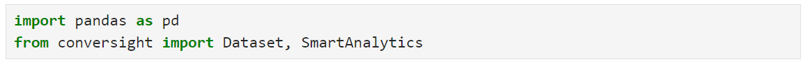 Data Loading through Notebook — ConverSight Documentation